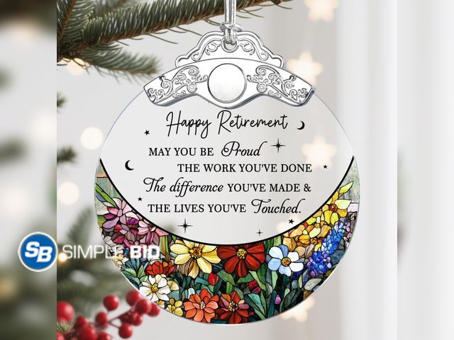Lot 58-72760 - CHRISTMAS IN JULY! Lot of (3) New New Jocidea Happy Retirement Christmas Ornaments - Home Decor and ...