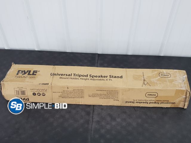 Lot 58-84152 - Pyle Universal Tripod Speaker Stand height adjustable -6ft