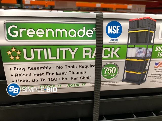 Lot 58-58392 - Greenmade 5-Tier Utility Rack