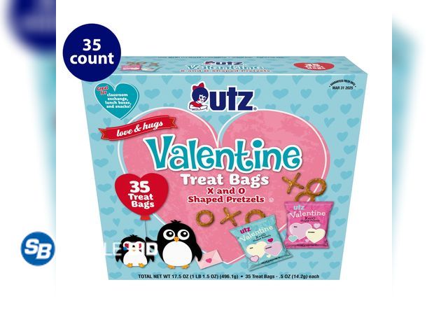 Lot 58-72499 - UTZ  X and O Pretzel Treats, 0.5 oz, 35 Count Box - individually packaged - unopened - expired