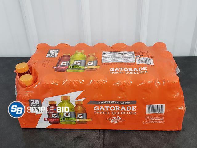 Lot 58-30819 - GATORADE! Thirst Quencher -- Orange - Lemon Lime - Fruit Punch 28 pack - 12 fl oz - unopened