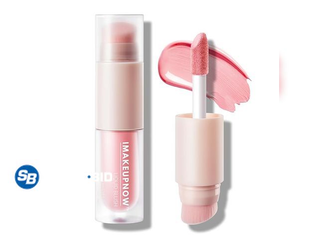 Lot 58-35019 - Lot of (3) Liquid Blush Stick for Cheeks Natural Matte Finish Make Up, High Pigment Blush Stick Long...