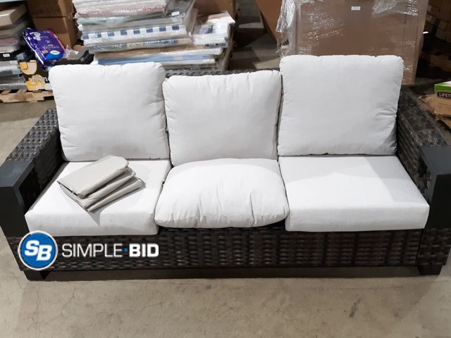 Lot 58-29226 - Better Homes &amp; Garden Outdoor Couch (2) Seat Cushions (4) Back Cushions