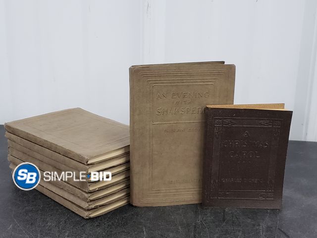 Lot 58-67789 - Lot of (8) Vintage books Nutshell library by sherwin Cody 1927 -- An Evening with Lincoln, Scott, Di...