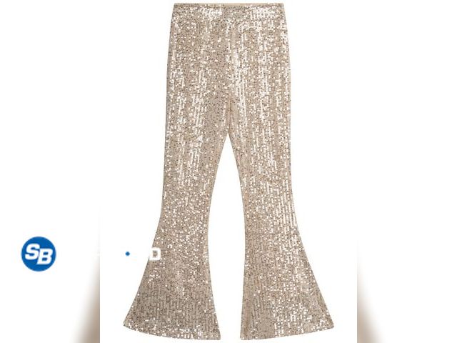 Lot 58-65391 - New Jessica Simpson Girls Sequin Knit Pants, Size L