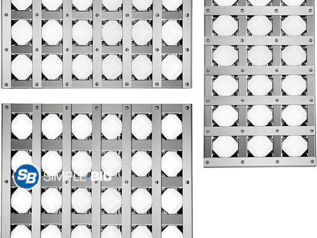 Lot 58-35369 - New Set of (3) 510-1024 and 510-1025 Briquette Tray for Alfresco Grill Parts,Radiant Tray Assembly f...