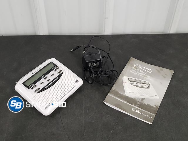 Lot 58-84382 - Midland All Hazards Alert Weather Radio with S.A.M.E. - Comes with Power supply and Manual
