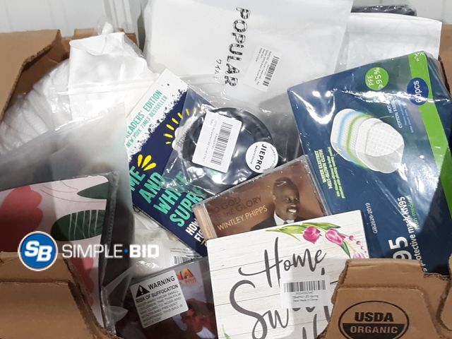 Lot 58-26308 - BOX of Small amazon items and more - variety of items and more - unused