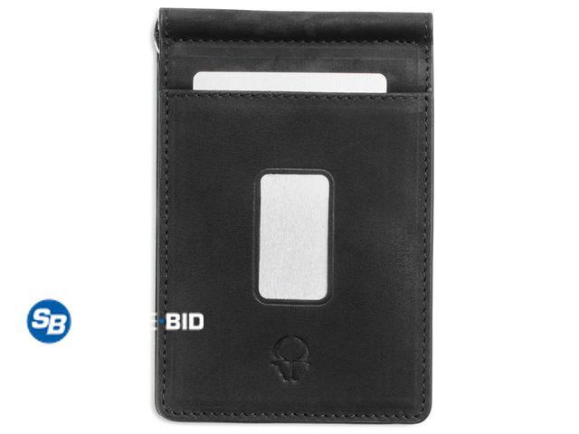 Lot 58-61523 - New DONBOLSO Slim Leather Wallet - Minimalist Bifold Wallet for Men - RFID Blocking Protection Money...