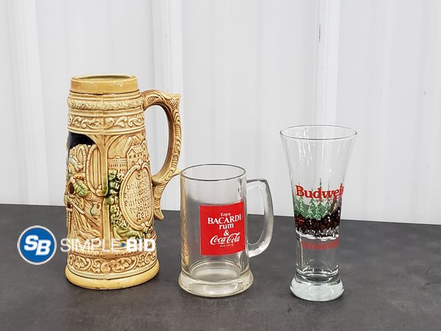 Lot 58-50244 - Lot of (3) Beer Mugs/Steins
