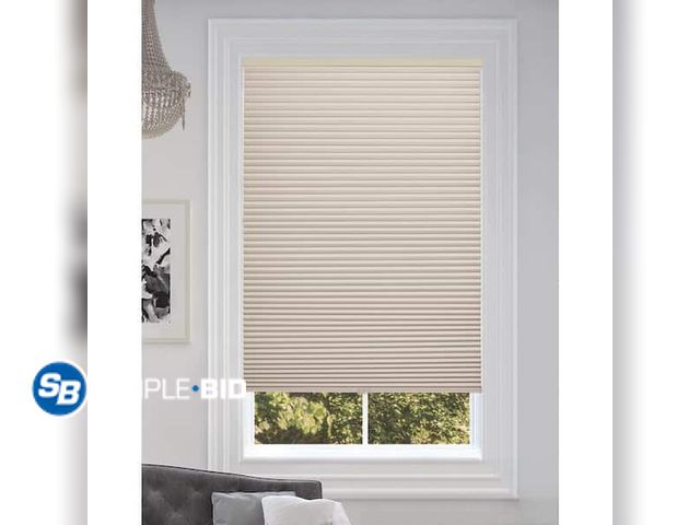 Lot 58-41634 - New BlindsAvenue Cordless Cellular Shade Light Filtering Beige Blinds - 30" x 72"