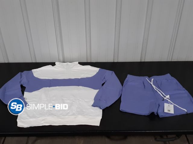 Lot 58-26026 - Flygo Women's Cotton 2 Piece Outfits Sweatsuit Lounge Sets Half Zip Crop Top and High Waisted Shorts...