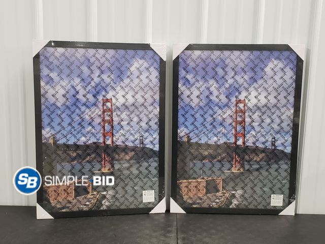 Lot 58-41382 - Lot of (2) New Lucky Life Picture Frames - 19.25" x 26.75"