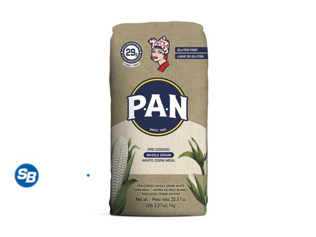 Lot 58-66245 - Lot of (2) P.A.N. Harina Pan Pre-cooked Whole Grain Corn Meal - unopened - expired