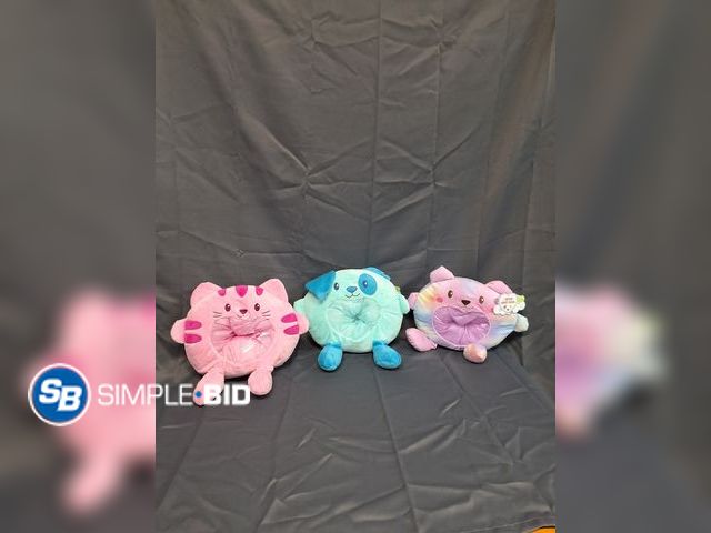 Lot 58-55709 - Lot of (3) Sensory Friends Plush ( Hide inside Pocket)