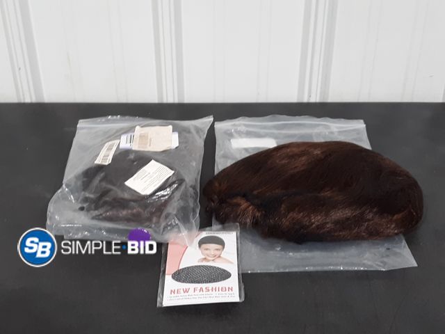Lot 58-28899 - Lot of (2) Wigs - Dark Brown - One Short and One Long