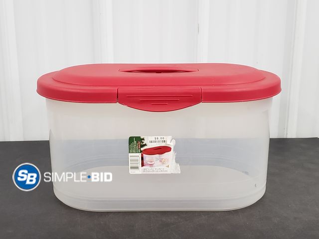 Lot 58-72440 - Storage Container with Latchable Lid 16.5 x 9.5 x 8"