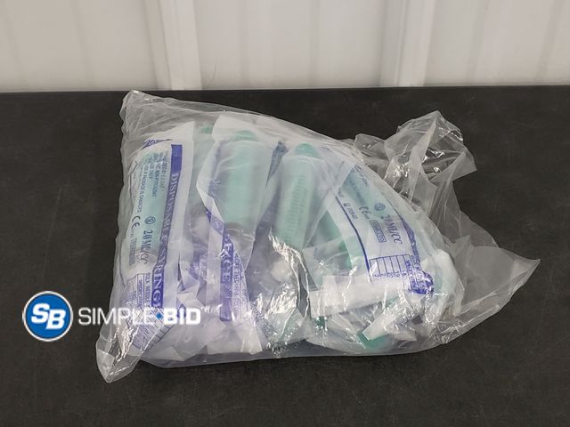 Lot 58-30160 - Lot of (20) Plastic Syringes