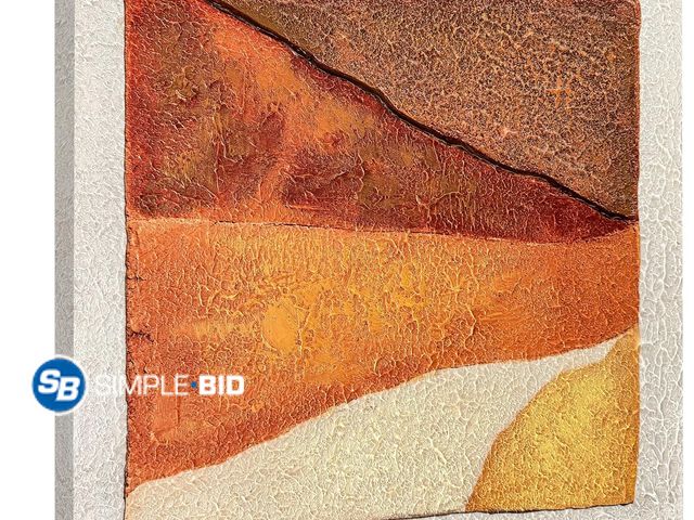 Lot 58-74413 - New Tarfupth Boho Abstract Canvas Wall Art for Living Room Hand Painted Oil Painting Minimalist Deco...
