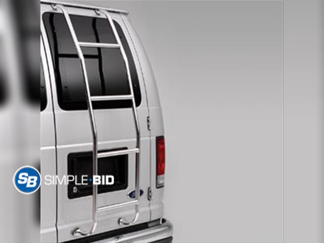 Lot 58-28003 - New Surco 093TM Stainless Steel 3-Step Van Ladder - Compatible with 2014-25 Ford Transit Medium Roof...