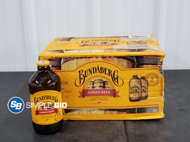 Lot 58-30772 - BundABerg GINGER BEER - 9 pack - unopened