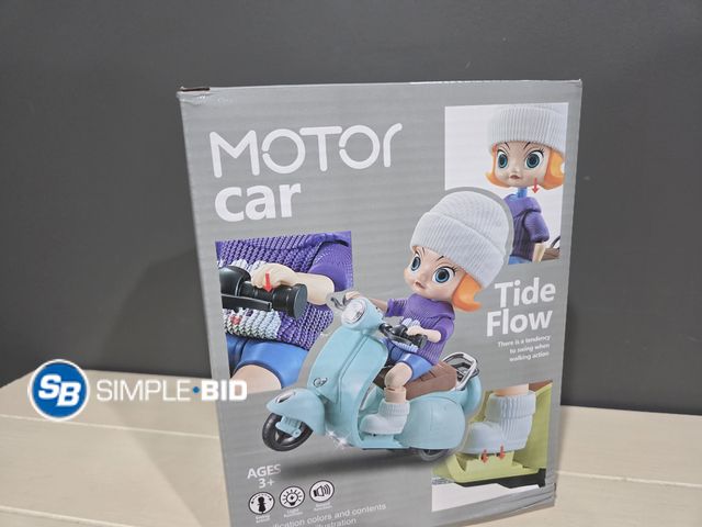 Lot 58-53937 - New Scooter Toy for Labubu Toy with Light and Music, Cute Have a Seat for Labubu Accessories, Intera...