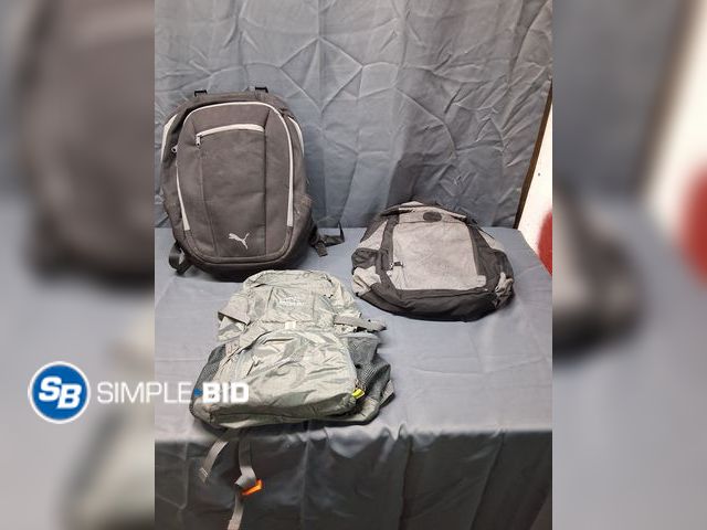 Lot 58-55727 - Lot of (3) Back Packs ( Jordan, Venture Pal)