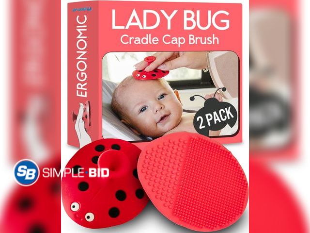 Lot 58-53444 - New SplashEZ Cradle Cap Brush for Babies | Soothing Newborn Head Massager | Food-Grade Soft Silicone...