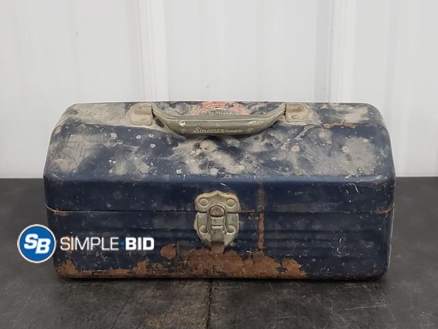 Lot 58-73696 - Metal Tool Box Filled With Electrical Parts and Accessories