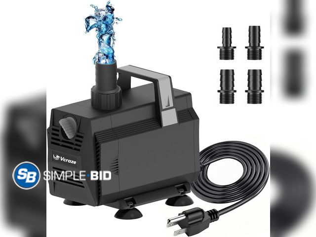 Lot 58-57825 - New Submersible Water Pump 880GPH/45W Fountain Pumps with Flow Control, Pond Pump Submersible Outdoo...