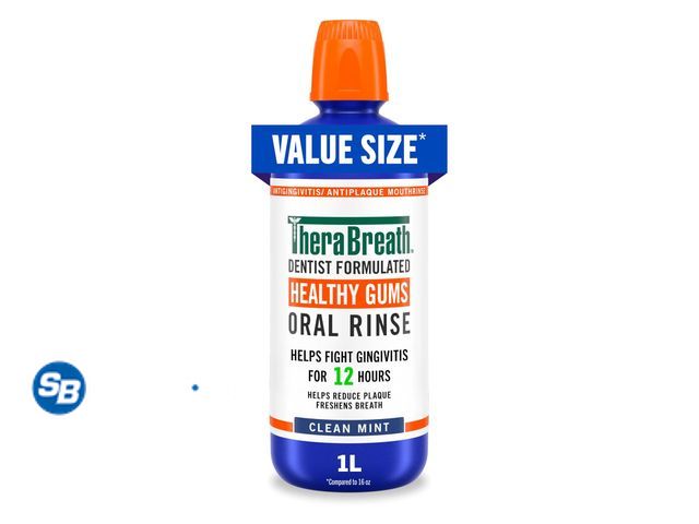 Lot 58-68617 - New TheraBreath Healthy Gums Oral Rinse, Antigingivitis, Clean Mint Flavor, Dentist Formulated to He...