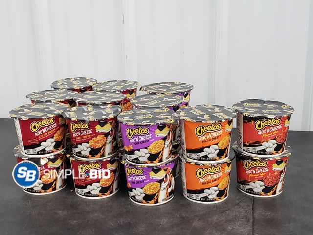 Lot 58-83389 - Lot of (22) Cheetos Mac 'N Cheese, 3 Flavor Variety Pack, Mac and Cheese, Macaroni &amp; Cheese, 2 o...