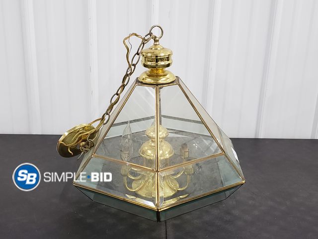 Lot 58-56612 - Brass Hanging Light