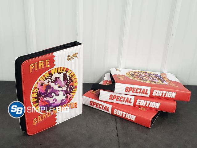 Lot 58-68372 - Lot of (4) New New Trading Card Binders - 4 pocket portable card collector album fits 400 cards