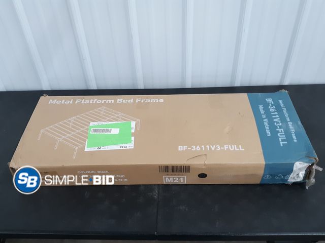 Lot 58-37984 - Metal platform Bed Frame - Full Size - BF-3611V3-Full