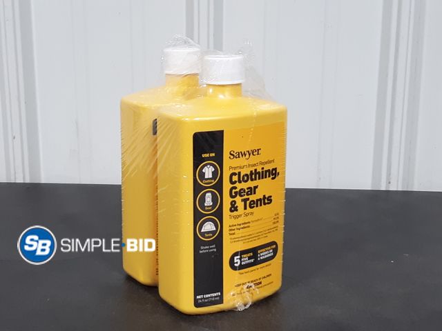 Lot 58-34886 - Lot of (2) Bottles of Sayer Premium Insect Repellent - Clothing, Gear, &amp; Tents Trigger Spray 24o...