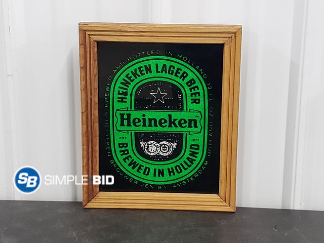Lot 58-84359 - Heineken Lager Beer Wall Plaque - Approx 9.5"x11.5"