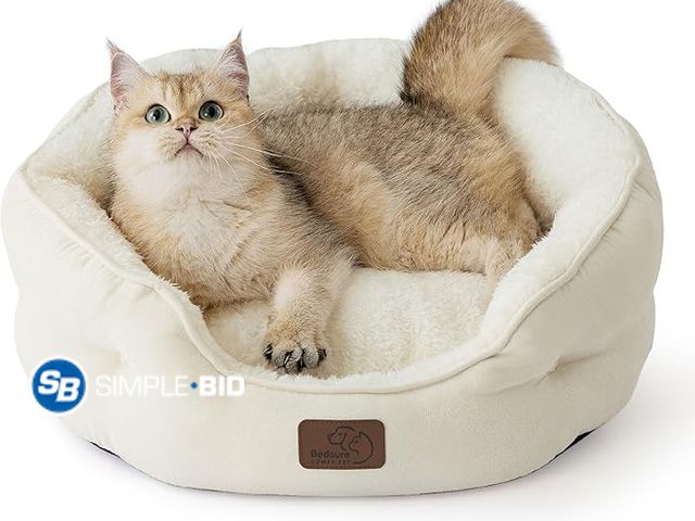 Lot 58-28687 - New Bedsure Dog Beds for Small Dogs - Round Cat Beds for Indoor Cats, Washable Pet Bed for Puppy and...
