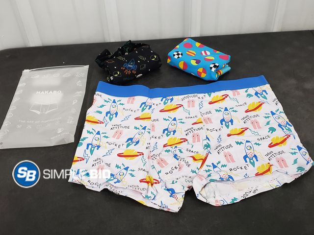 Lot 58-56734 - Makabo Men's Fun Underwear three pairs - size XL  - unworn