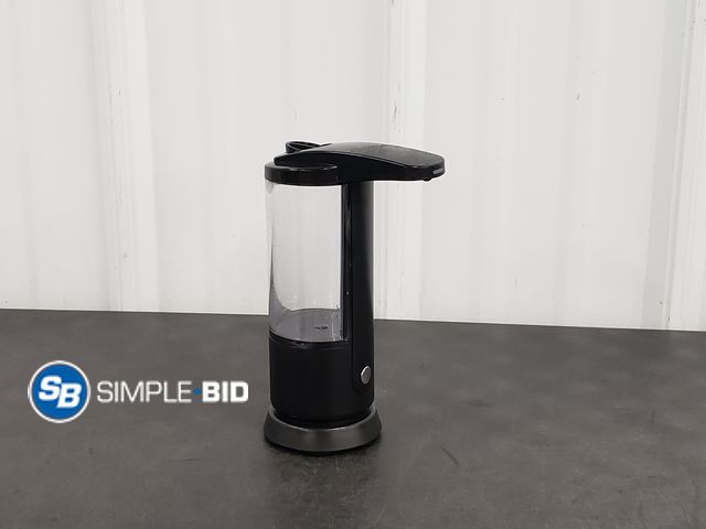 Lot 58-72302 - Black Soap Dispenser - Appears Used