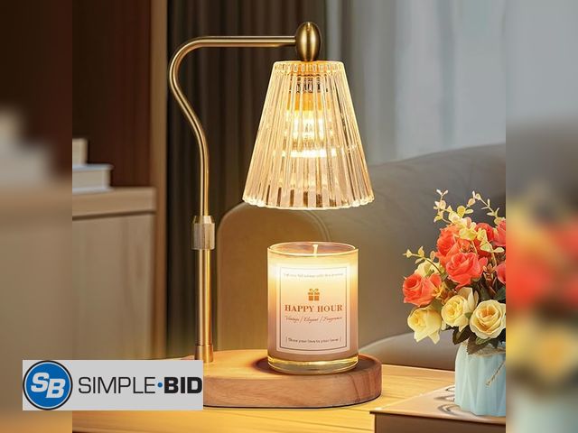 Lot 58-21077 - New Candle Warmer Lamp, with Timer and Dimmer, Adjustable Height, Mothers Day Gifts for Mom, Birthda...