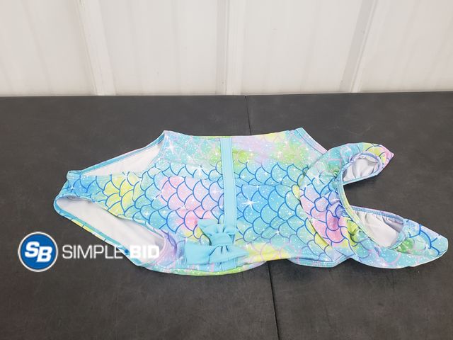 Lot 58-63288 - New GIRLS Toddler Mermaid one piece swimsuit - SIZE 5T