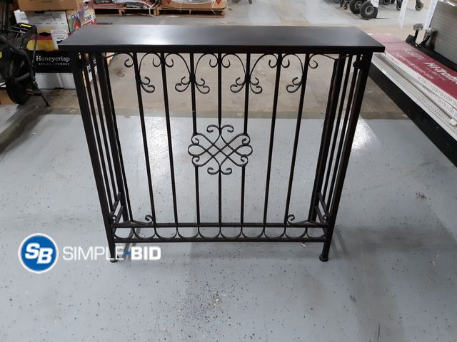 Lot 58-74675 - Metal Front Entry Stand or Plant Stand - 10" x 35" - Used But in Good Condition