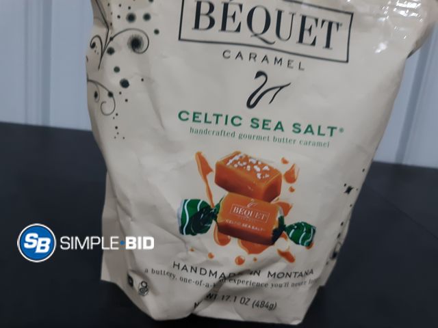 Lot 58-26186 - BEQUET Caramel Celtic Sea Salt individually wrapped - unopened