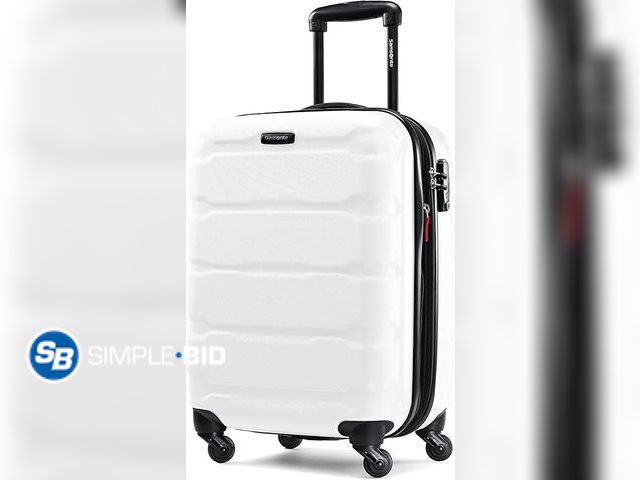 Lot 58-33127 - New Samsonite Omni PC Hardside Expandable Luggage with Spinner Wheels, Carry-On 20-Inch, White