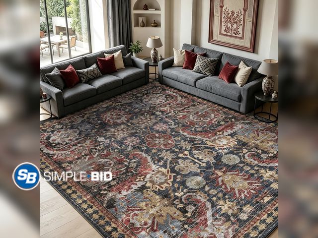 Lot 58-75693 - New RUGSURE Washable Area Rugs - Perfect for Living Room, Bedroom, Kids Room, Nursery - Stain &amp; ...