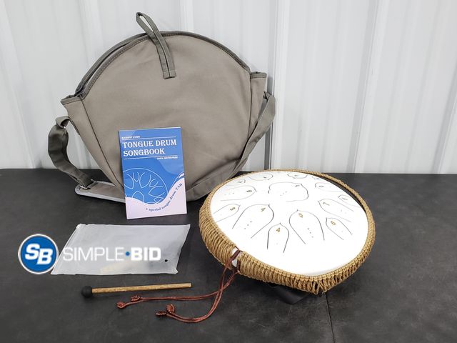 Lot 58-74059 - Tongue Drum with Case and Song Book