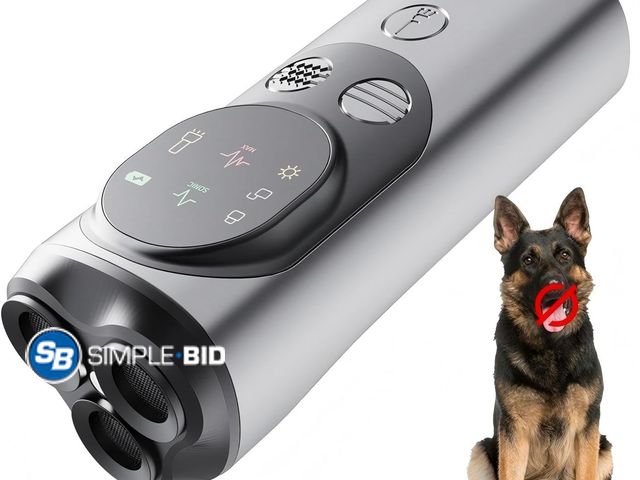 Lot 58-53813 - New Rechargeable Ultrasonic Dog Bark Deterrent Devices &amp; Anti Barking Device for Dogs with Hd Di...