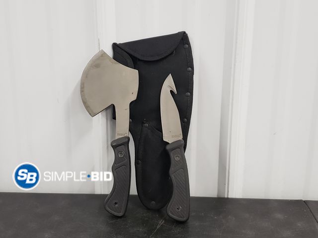Lot 58-77549 - Knife / Hatchet and Sheath Kit