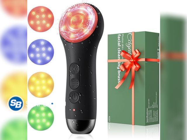 Lot 58-60105 - New Face Scrubber Facial Cleansing Brush - Waterproof and Rechargeable Face Cleansing Brush with 4 L...